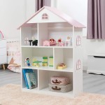 Biblioteca Casuta Etajera cu ferestre si mansarada DollHouse Bookcase MDF Liberty House Biblioteca Casuta Etajera cu ferestre si mansarada DollHouse Bookcase MDF Liberty House